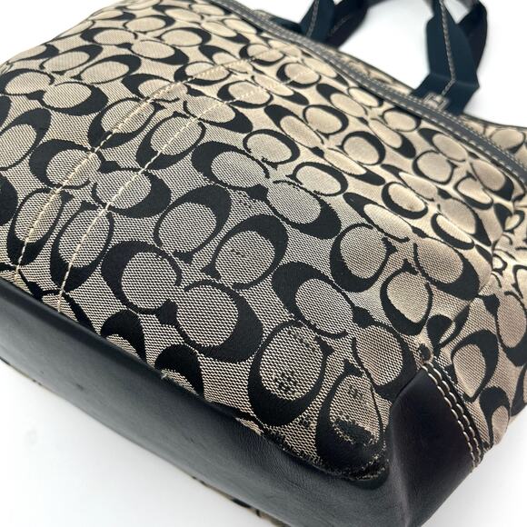 COACH VINTAGE Y2K Signature Jacquard Shoulder Bag, Large Tote - Picture 14 of 15